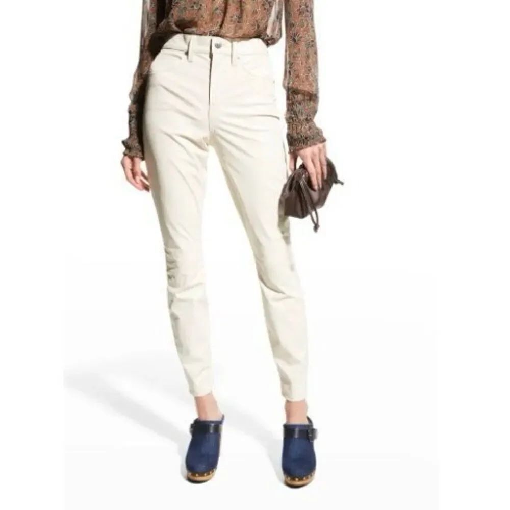 Veronica Beard Faux Leather Debbie Skinny Pants NWOT Size 28